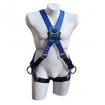 roofer safety harness & full body protection with 4 D-rings