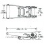 2T 2inch 50mm Ratchet buckle for tie down strap