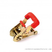 WDRB011505 1inch Ratchet buckle with red rubber handle for tie down strap