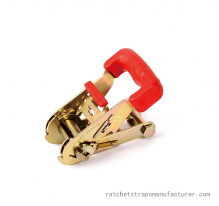 WDRB011505 1inch Ratchet buckle with red rubber handle for tie down strap