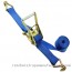Ratchet belts 2inch 3Ton B.S. Blue with Double J hooks
