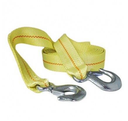 2inch Recovery tow strap 4.5ton B.S. with metal S hooks