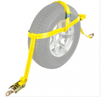 2inch Wheel tie down straps for Car Hauler Trailer