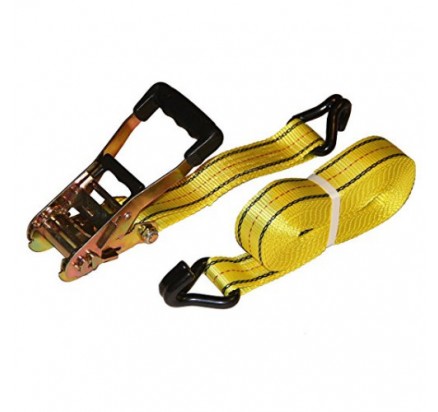 Cargo straps with double J hooks and rubber handle 50mm×8m