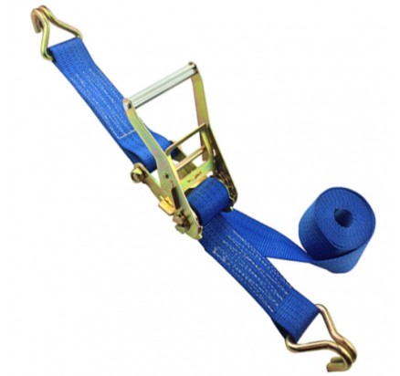 Ratchet belts 2inch 3Ton B.S. Blue with Double J hooks
