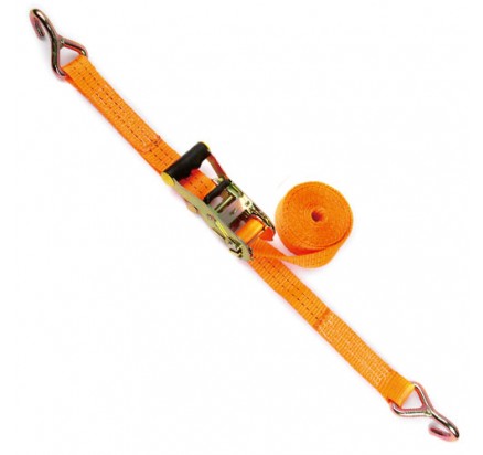1.5inch polyester Ratchet Tie down with J hooks and rubber handle