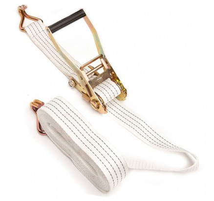 2inch 50mm 4T/5T Ratchet Tie down with white webbing sling