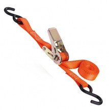 1inch Mini ratchet straps with S hooks 500kg B.S