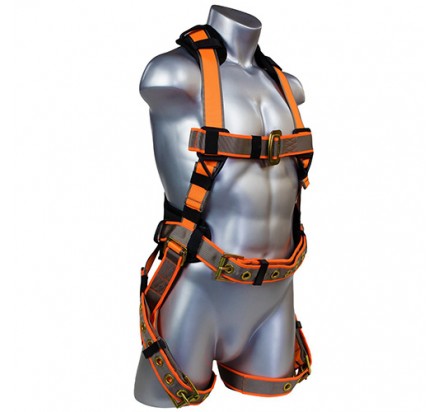 Full body safety harness with 1 D rings 6 ponits adjustable