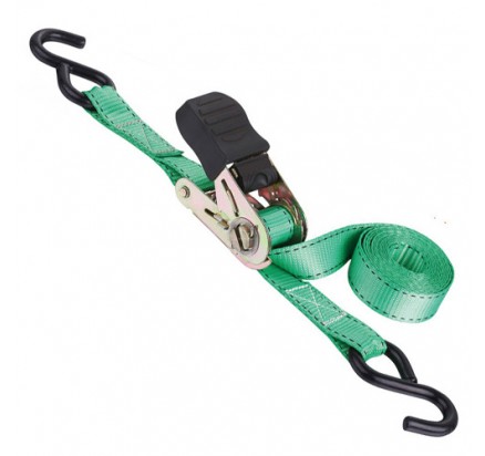 small ratchet cargo straps 1inch with S hooks