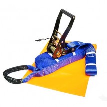 Black E-coat ratchet slacklining kit