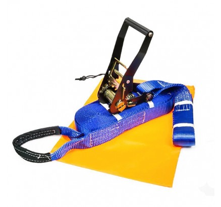 Black E-coat ratchet slacklining kit