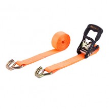 35mm 3T ratchet tie down straps with double J hooks