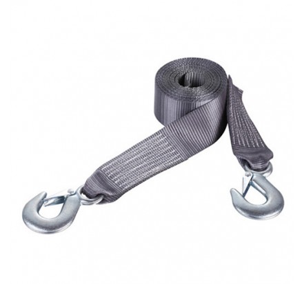 WDTS020505 50mm Tow dolly straps Grey with snap hooks