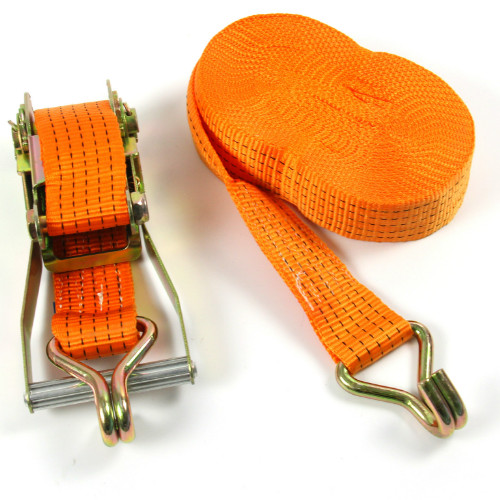 50mm heavy duty ratchet straps with double J hooks 